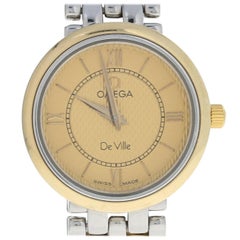 Omega De Ville Prestige Damenuhr:: Edelstahl und 18k Gold 2 Yr Wnty 56363998