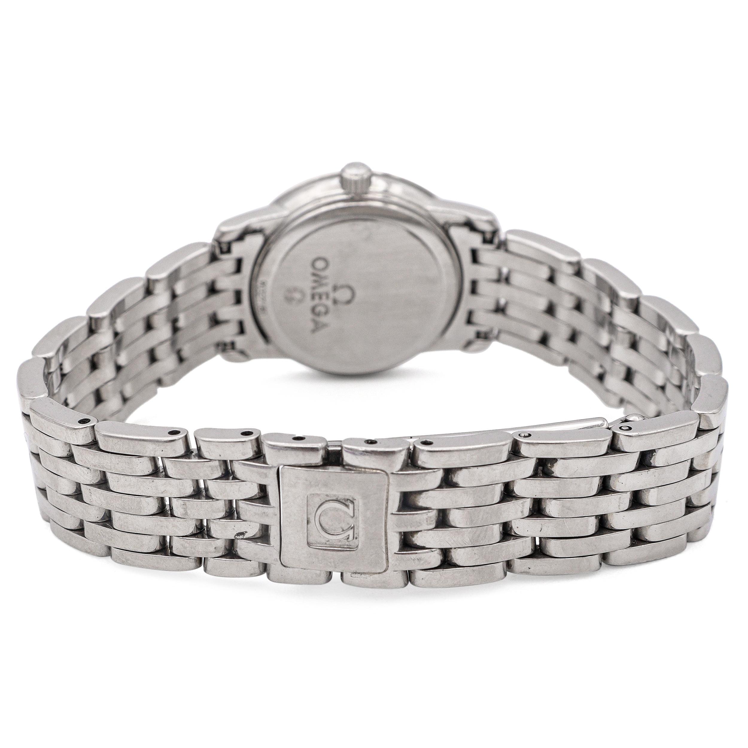 Omega De Ville Prestige Mother of Pearl Dial Quartz Women's Watch For Sale 2