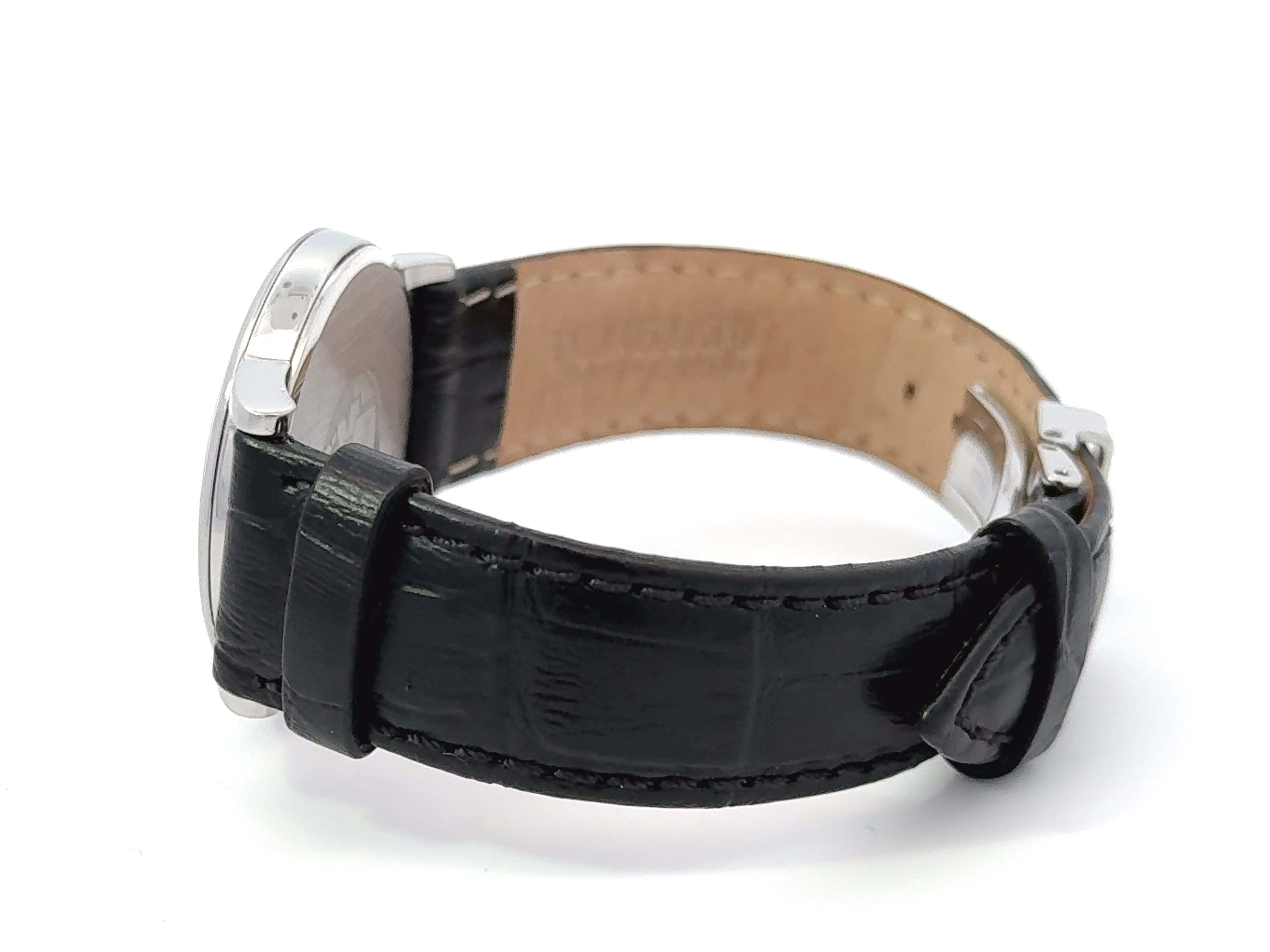 OMEGA De Ville Prestige Stahlquarz-Uhr 34mm mit Generischem Alligatorarmband aus Stahl für Damen oder Herren im Angebot