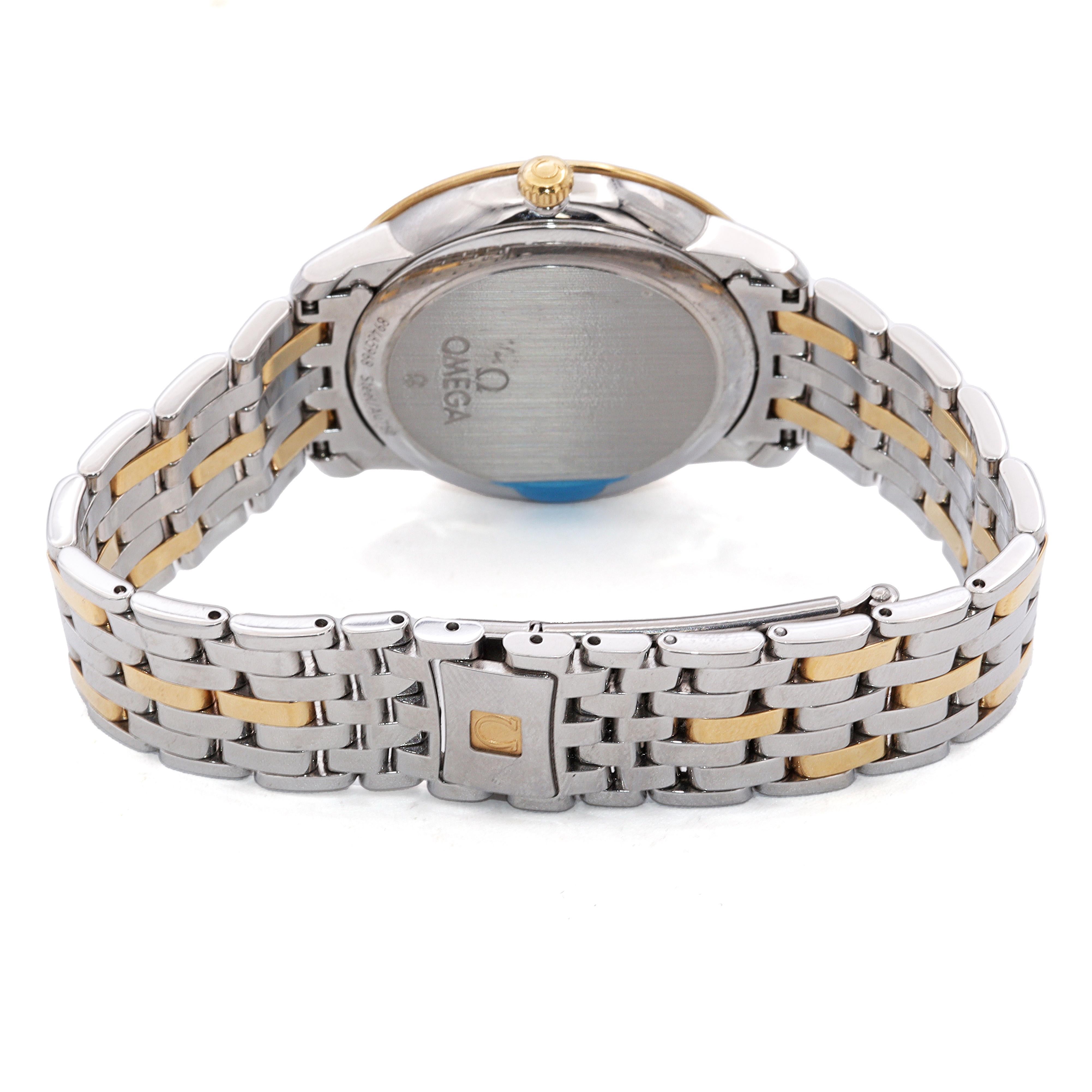 Reloj Omega De Ville Prestige Oro Amarillo Acero Inoxidable Fecha Automático Hombre en venta 1