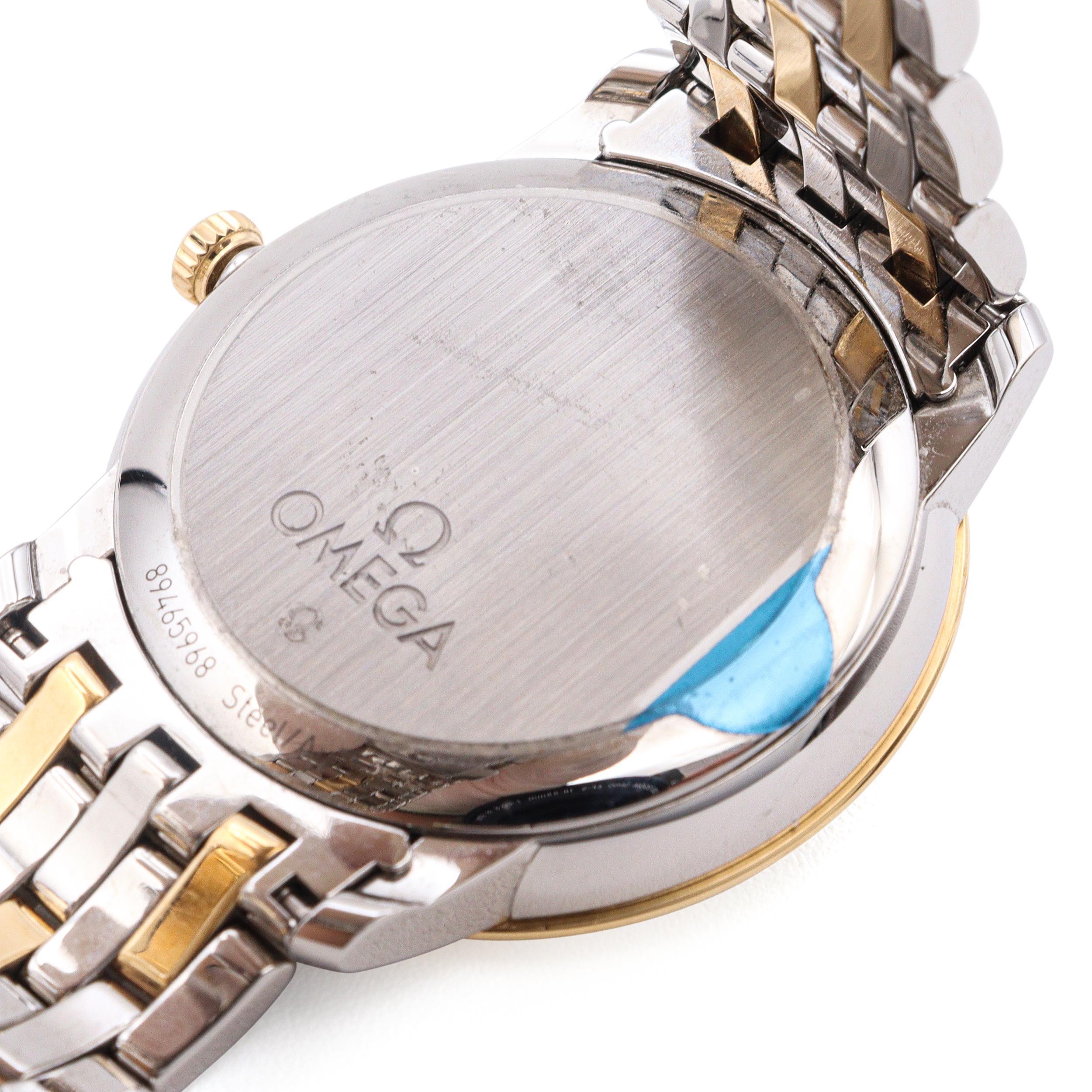 Reloj Omega De Ville Prestige Oro Amarillo Acero Inoxidable Fecha Automático Hombre en venta 2