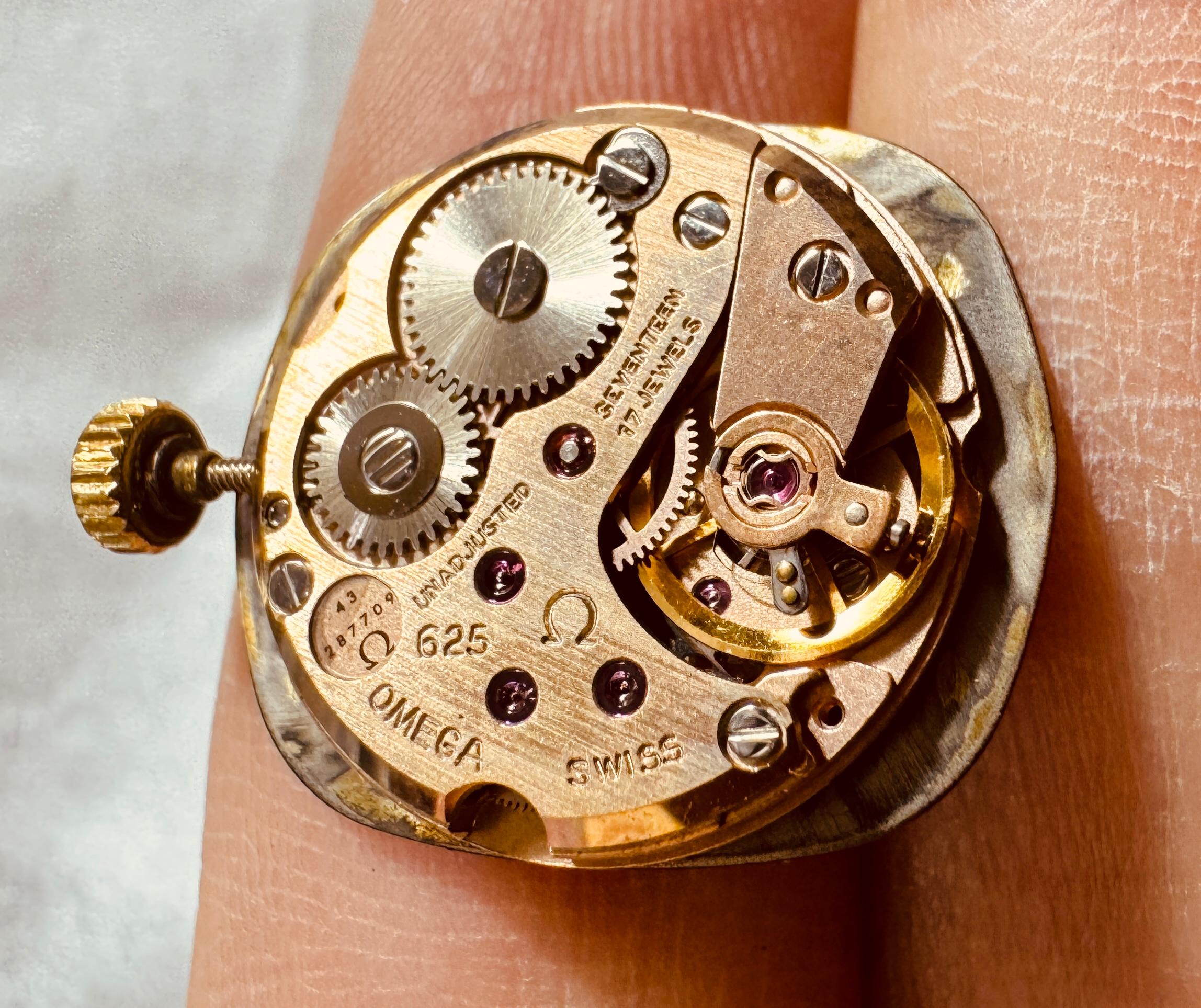 Omega De Ville Ref 5110561  CAL625 Gold Plated Ladies Watch 5