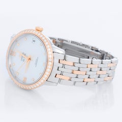 Omega De Ville Roségold & Edelstahl  Damenuuhr 424.25.33.20,55,002