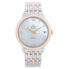 Omega De Ville Roségold & Edelstahl  Damenuuhr 424.25.33.20,55,002