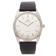 Retro Omega De Ville Stainless Steel Wristwatch