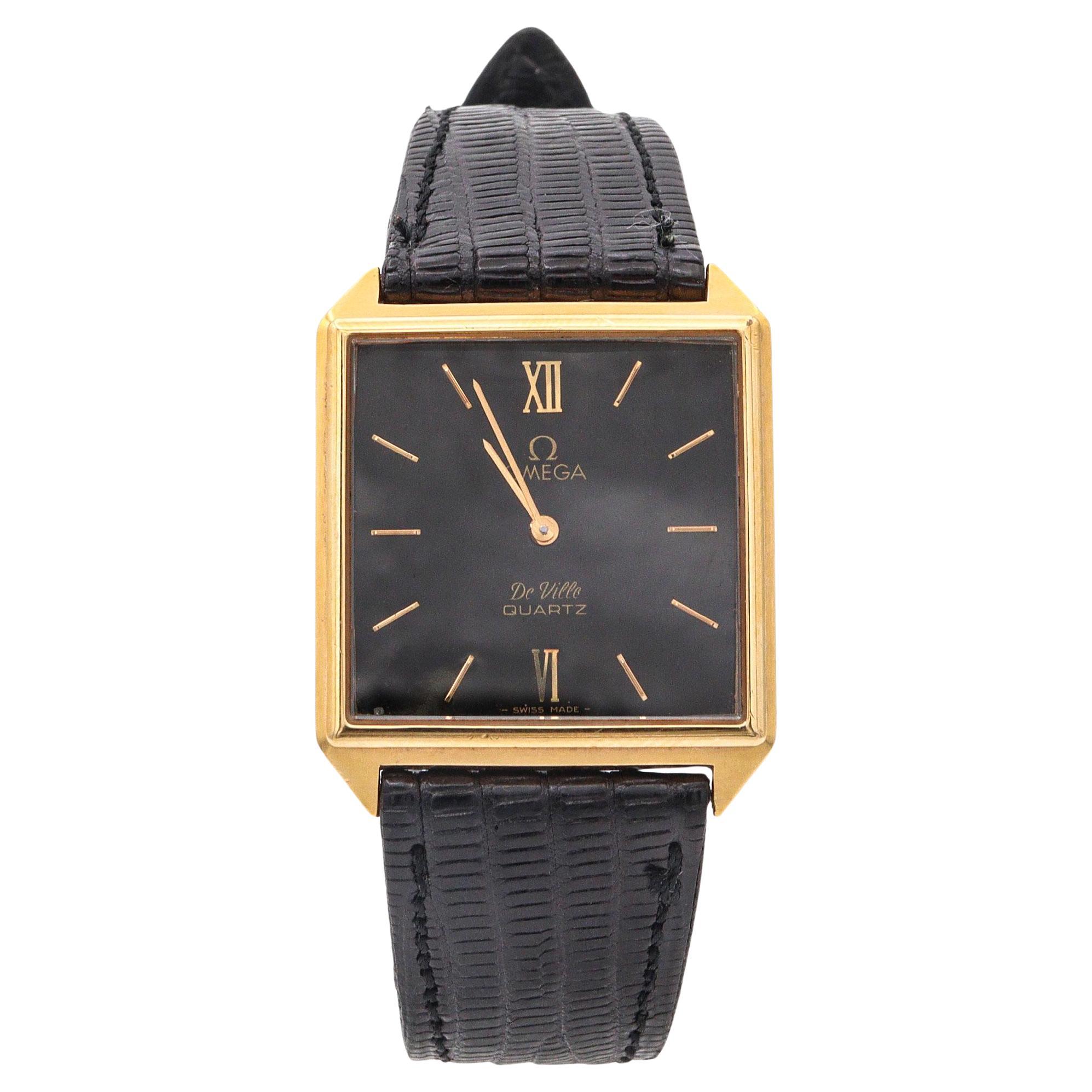 Omega De Ville Stainless Steel Quartz Men's Watch For Sale