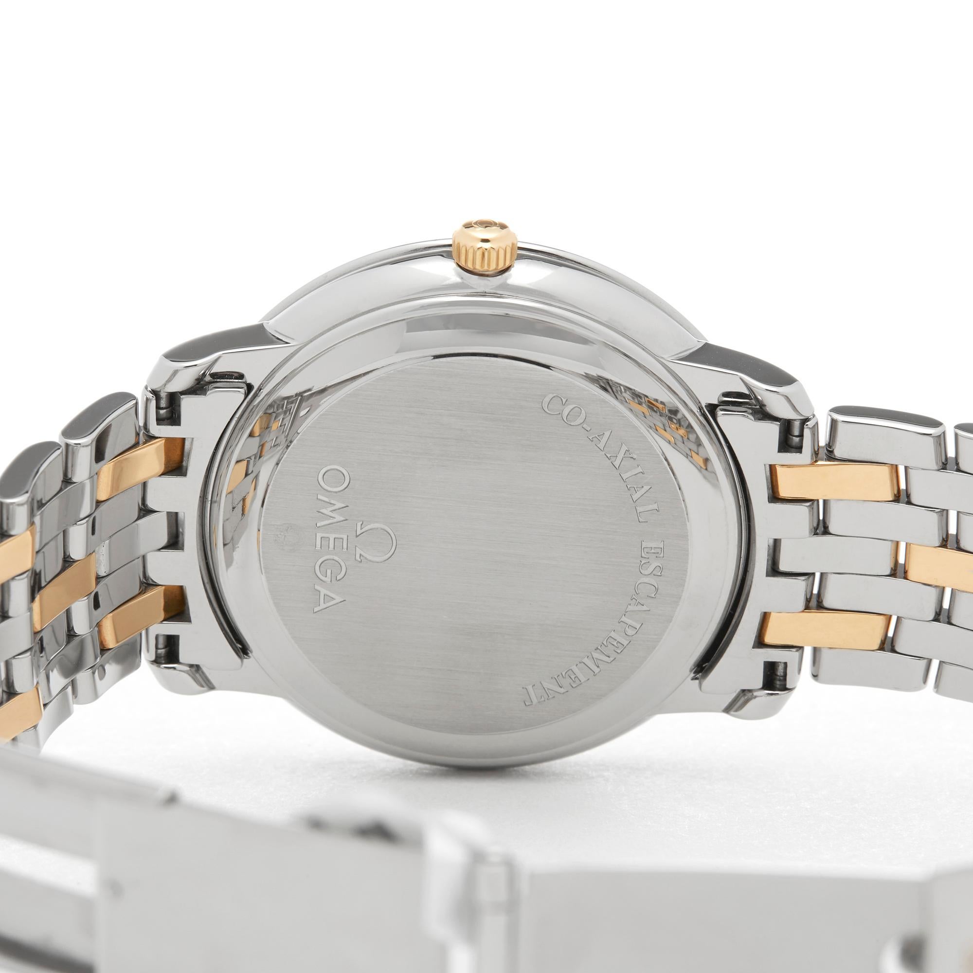 Women's or Men's Omega De Ville Stainless Steel and Yellow Gold 4374.31.00