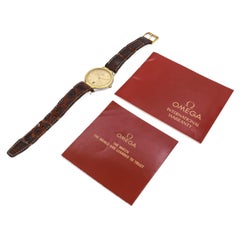 Omega De Ville Symbol 18k Gold Steel Quartz Men's Watch