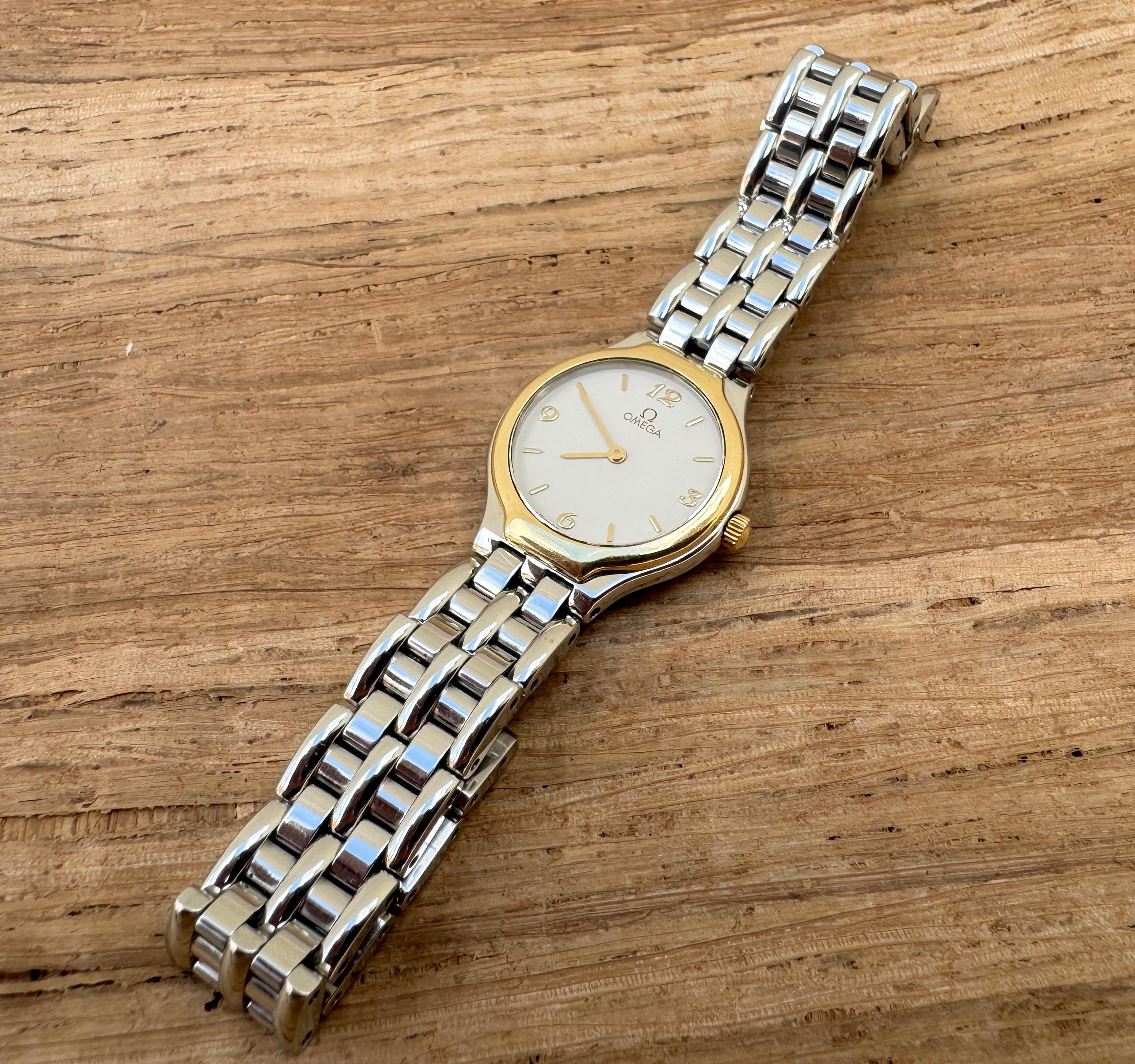 Omega De Ville Symbol Gold Stainless Steel Ladies Watch 4