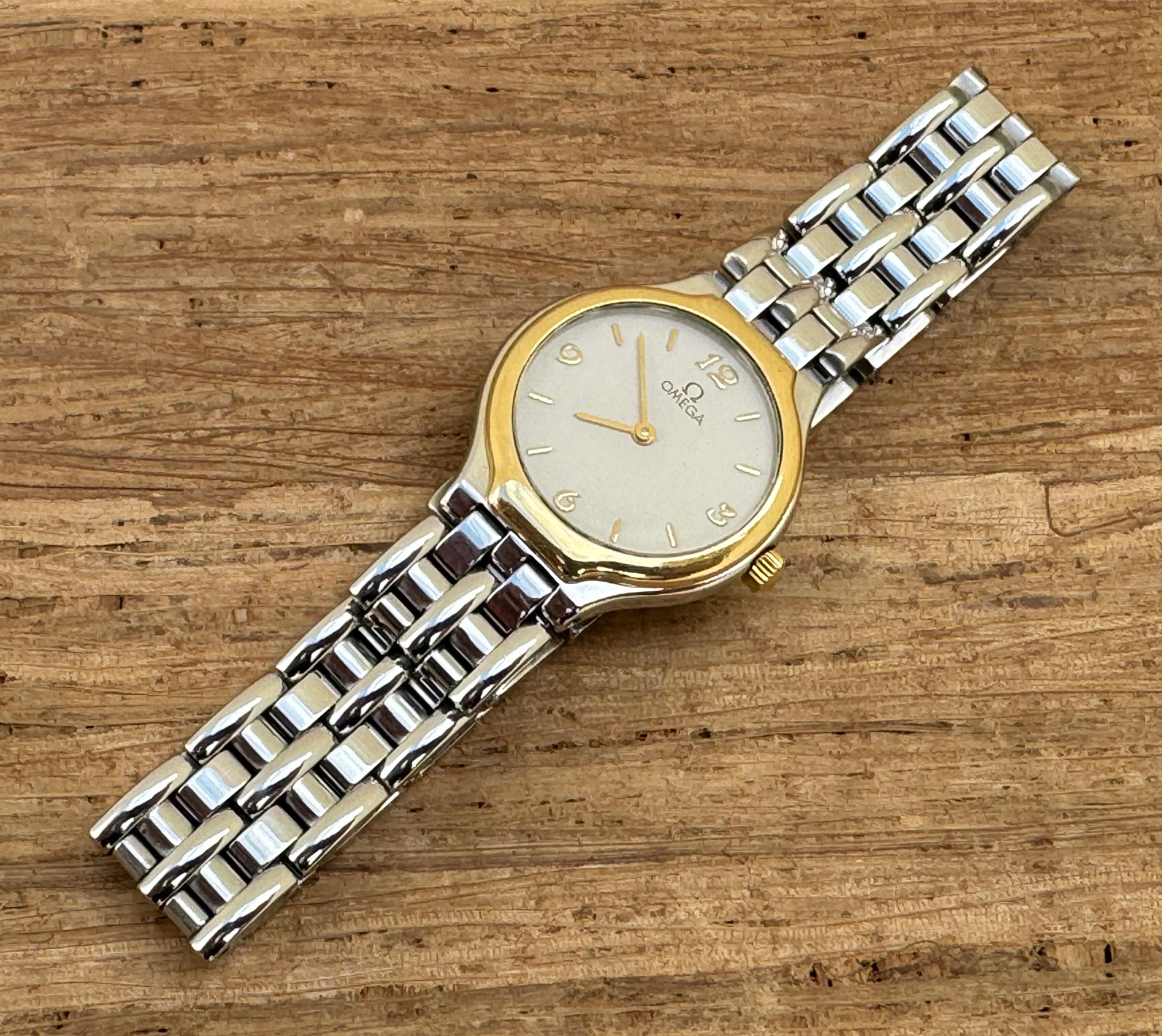 Omega De Ville Symbol Gold Stainless Steel Ladies Watch 11