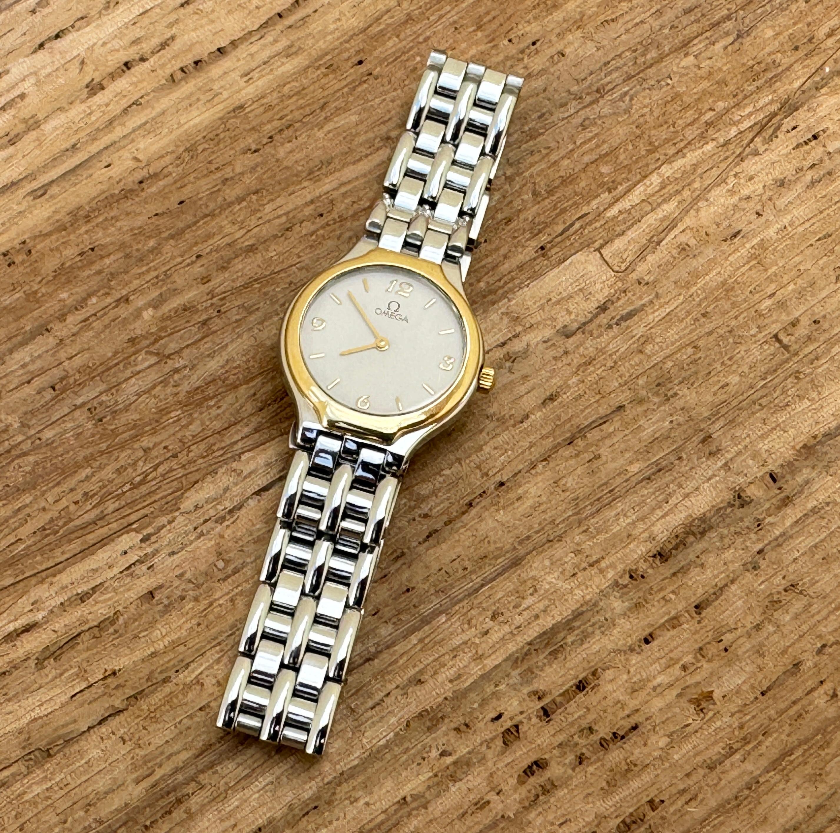 Omega De Ville Symbol Gold Stainless Steel Ladies Watch 12
