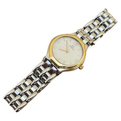 Vintage Omega De Ville Symbol Gold Stainless Steel Ladies Watch