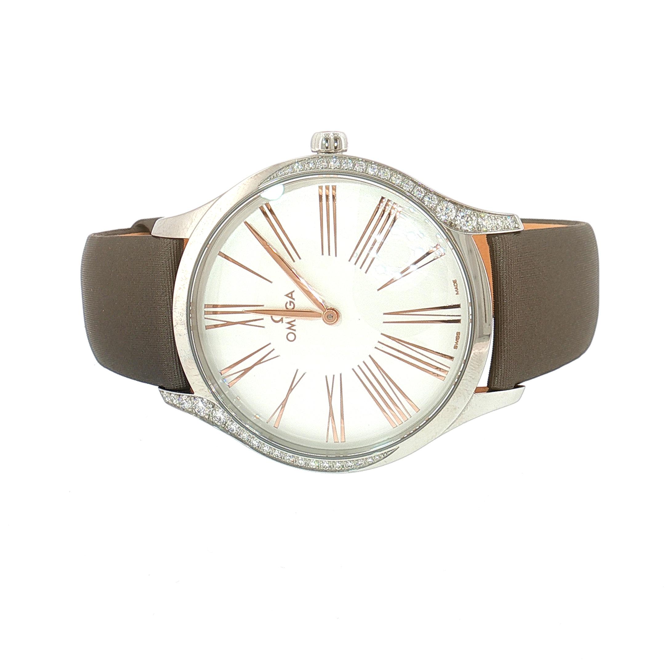 Omega De Ville Trésor Ladies Quartz Diamond Watch – 39mm View 2