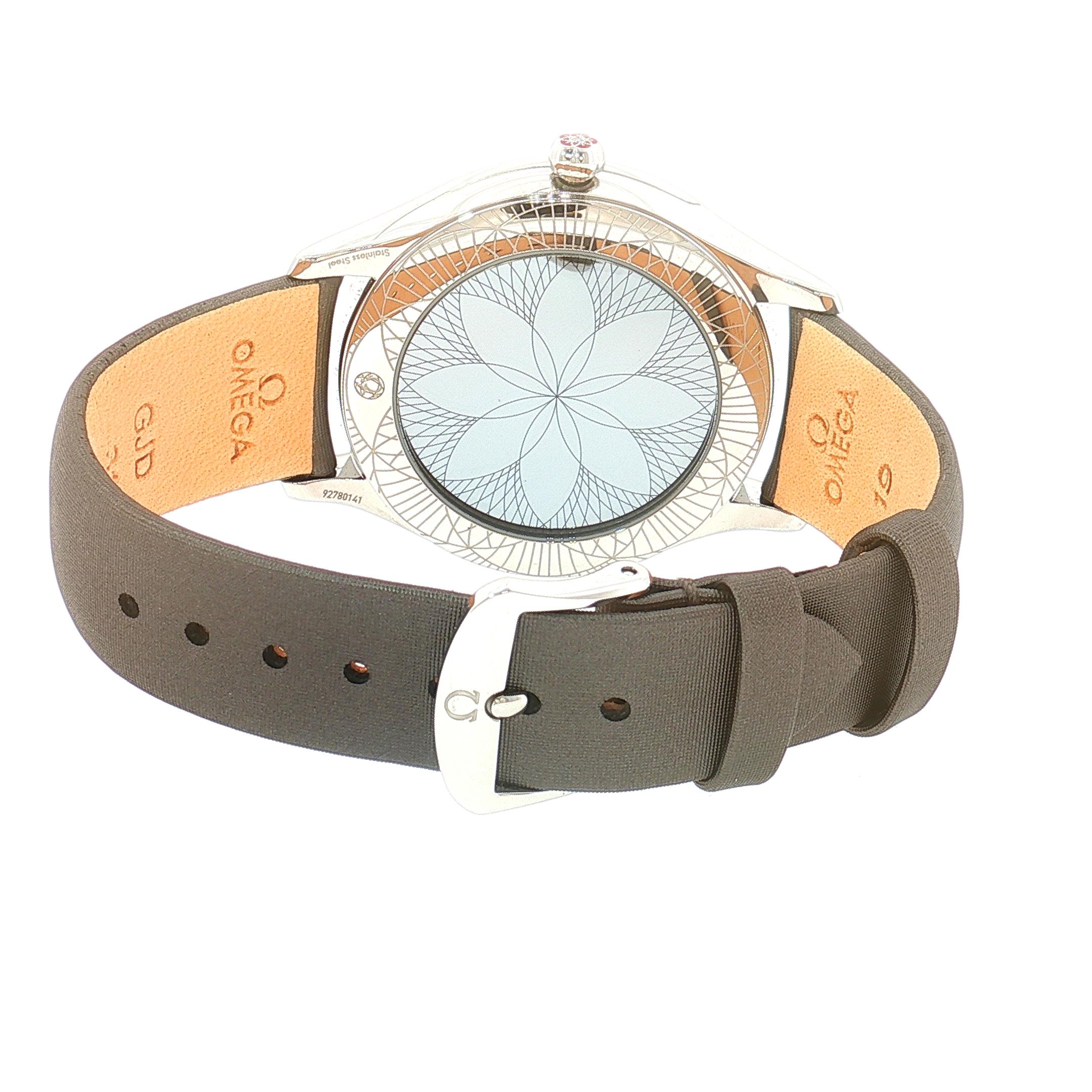 Omega De Ville Trésor Ladies Quartz Diamond Watch – 39mm View 5