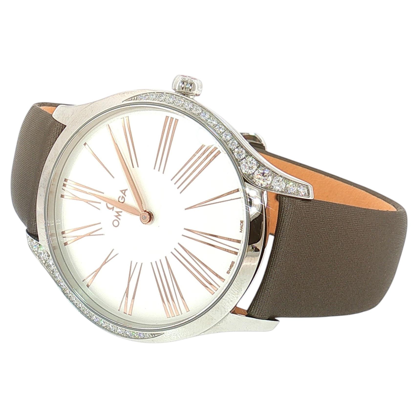Omega De Ville Trésor Ladies Quartz Diamond Watch – 39mm