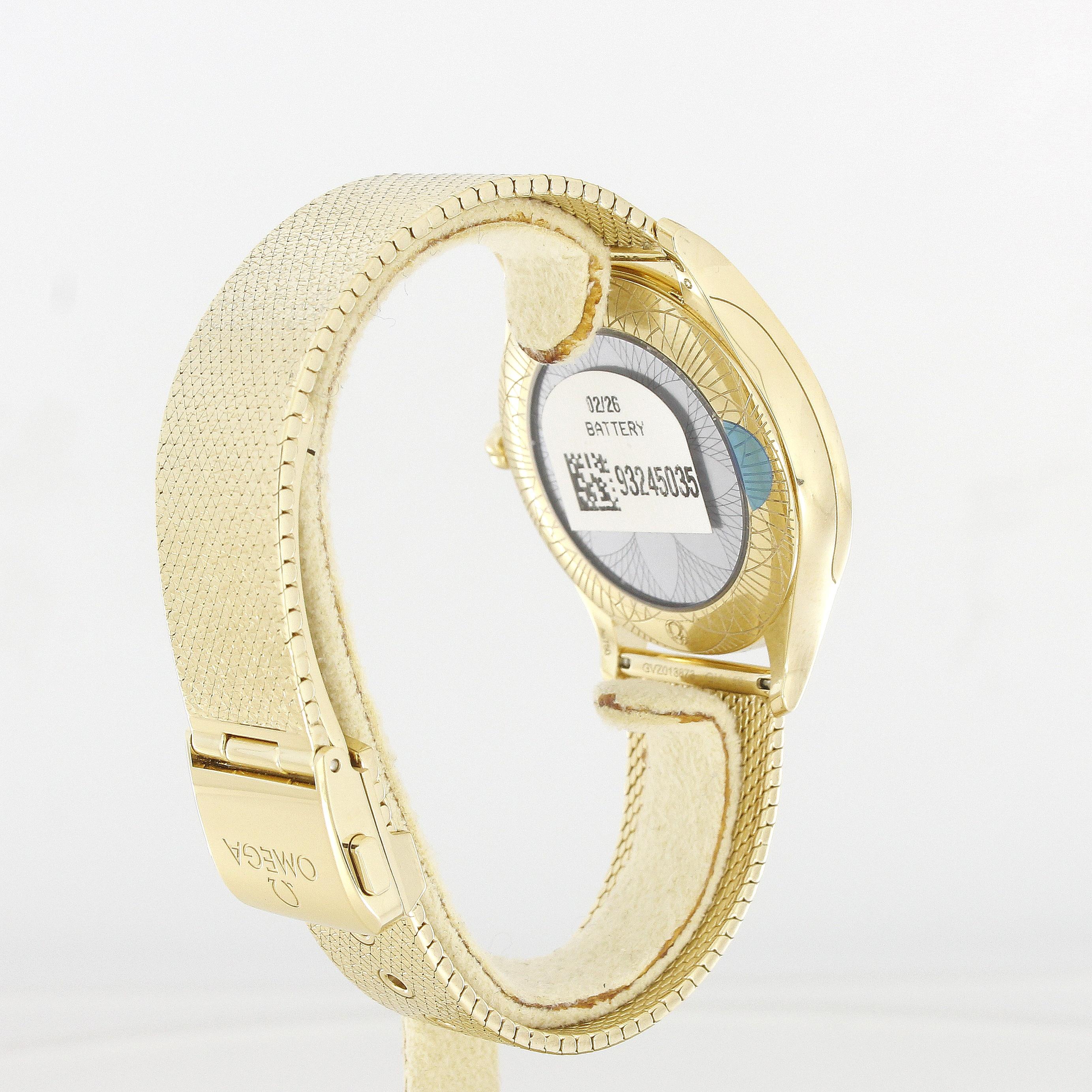 Omega De Ville Montre-bracelet Trsor pour femme en or jaune avec diamants 428,55,36,60,99,002 Pour femmes en vente