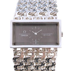 Omega De Ville Vintage Large Silver Mechanical Bracelet Watch