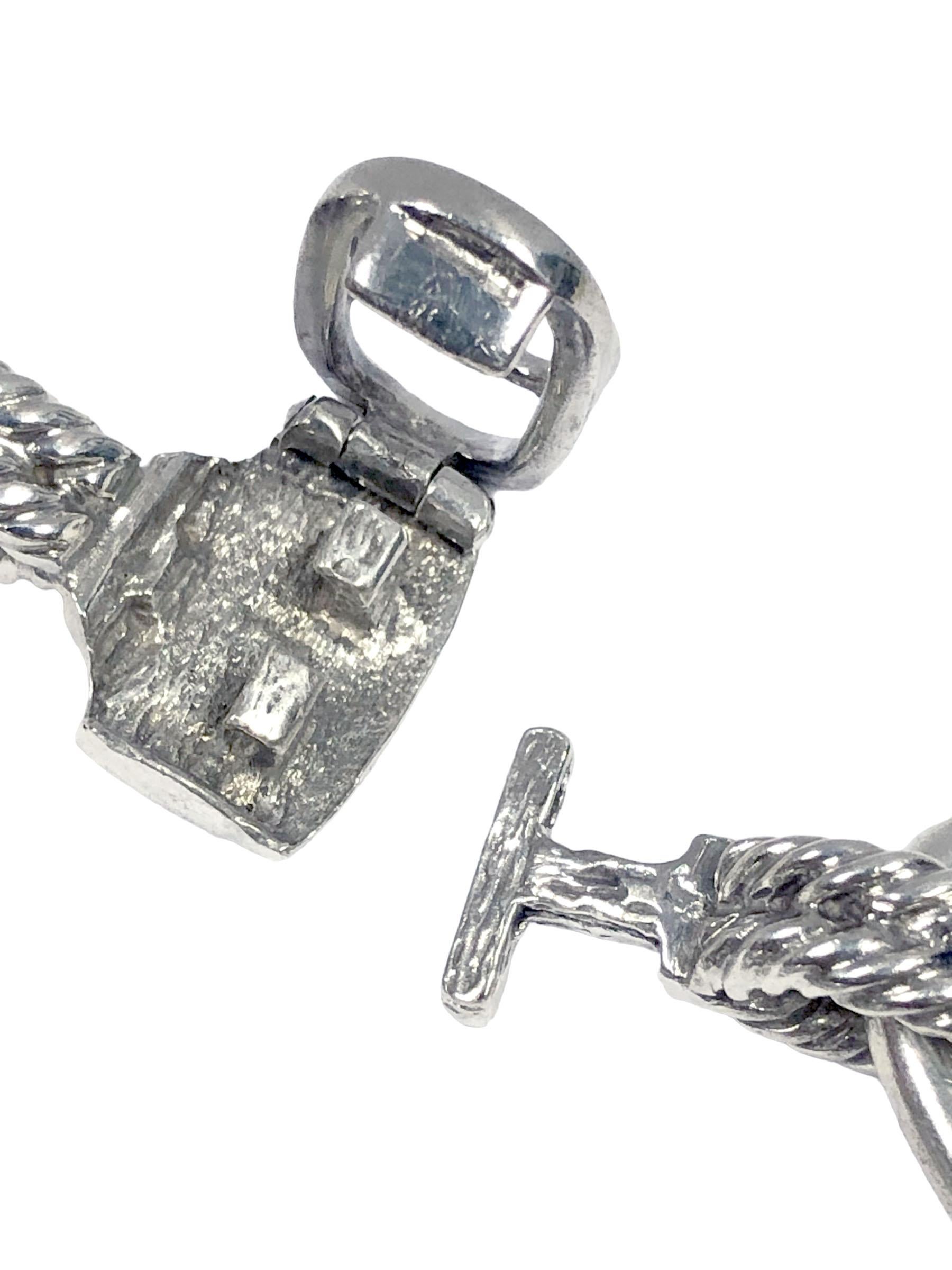 Omega De Ville Vintage Silber mechanische Armband Armbanduhr im Angebot 3