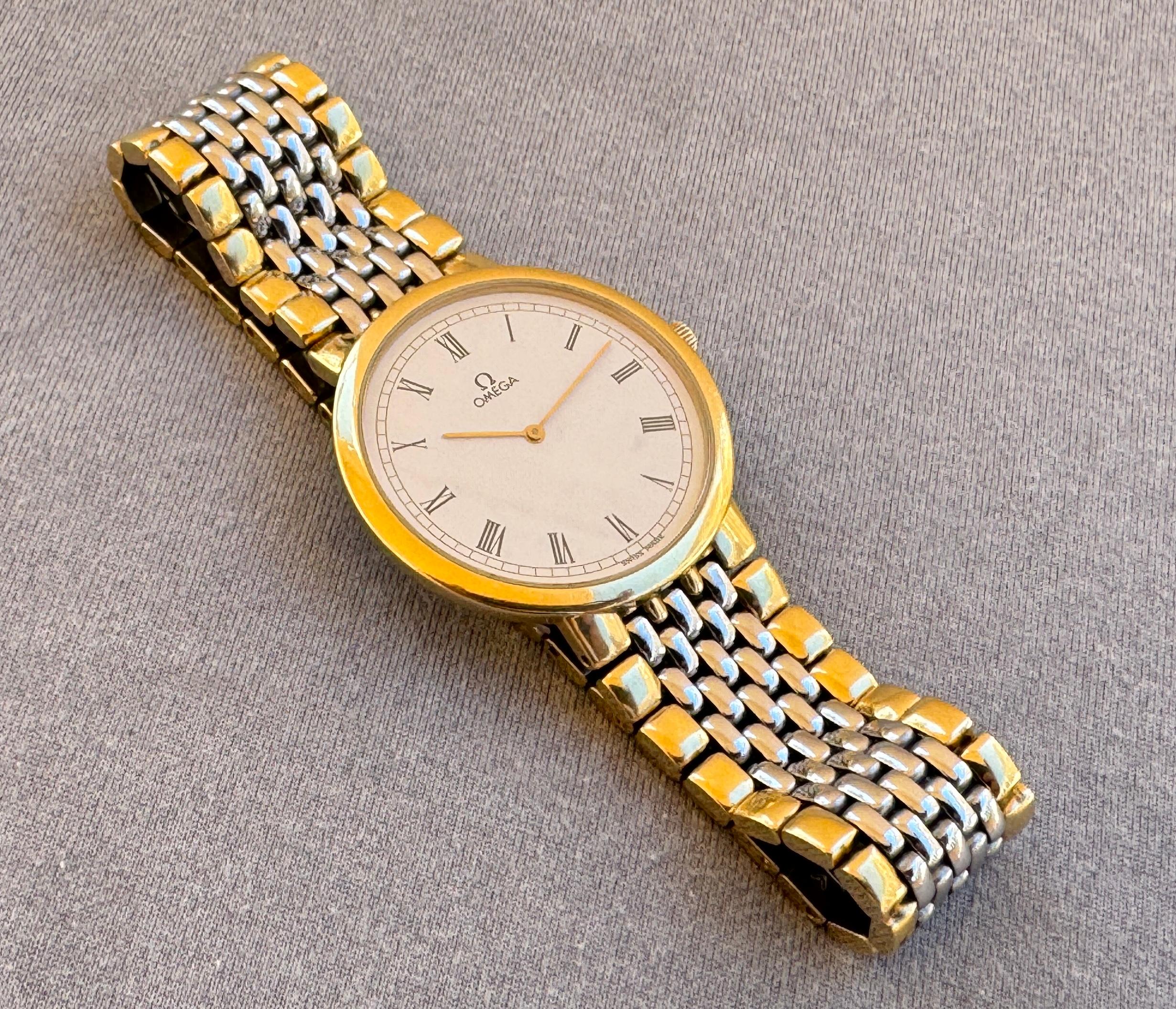 Reloj Omega De Ville Blanco Esfera Romana Fecha en venta 9
