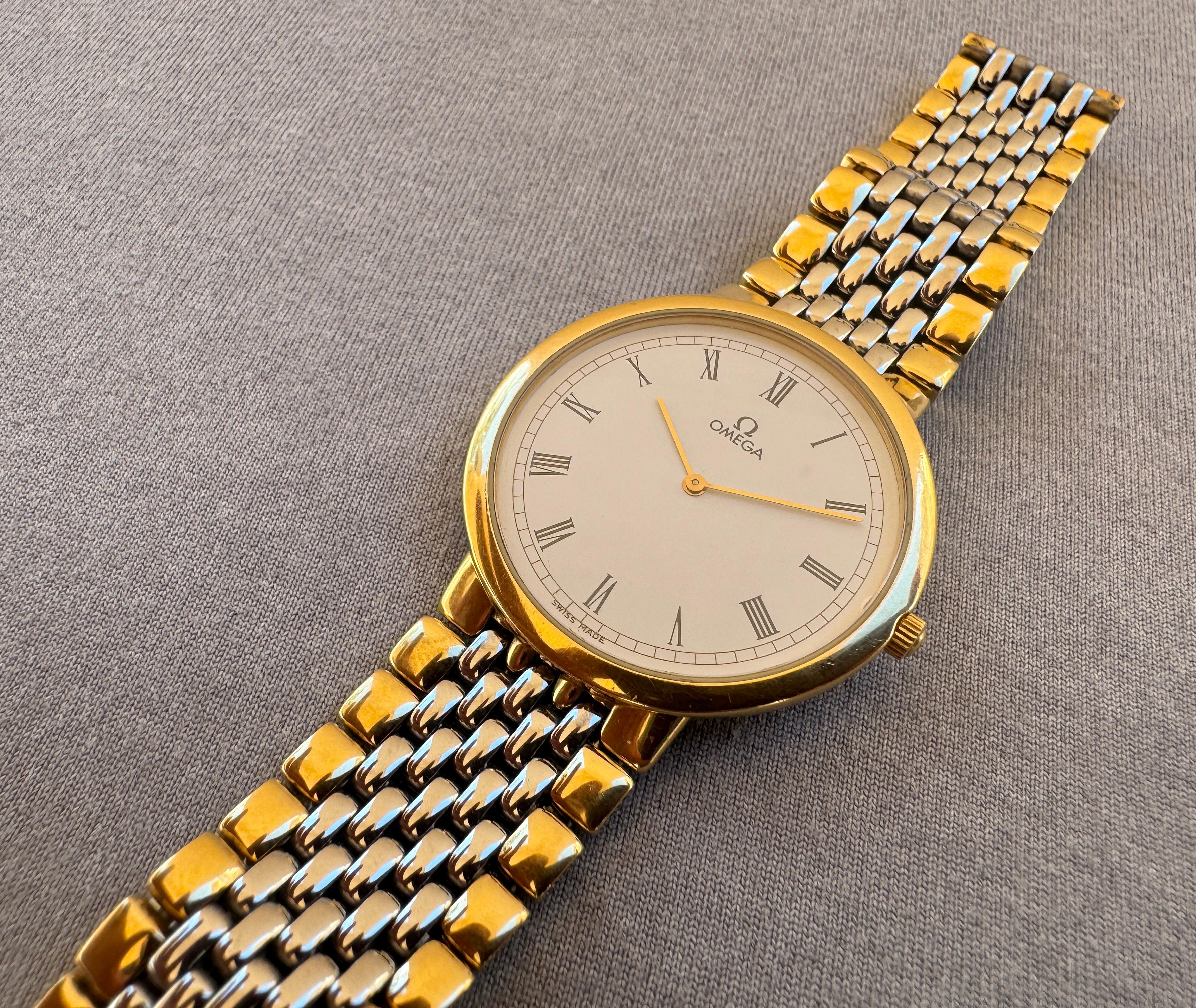Reloj Omega De Ville Blanco Esfera Romana Fecha en venta 3