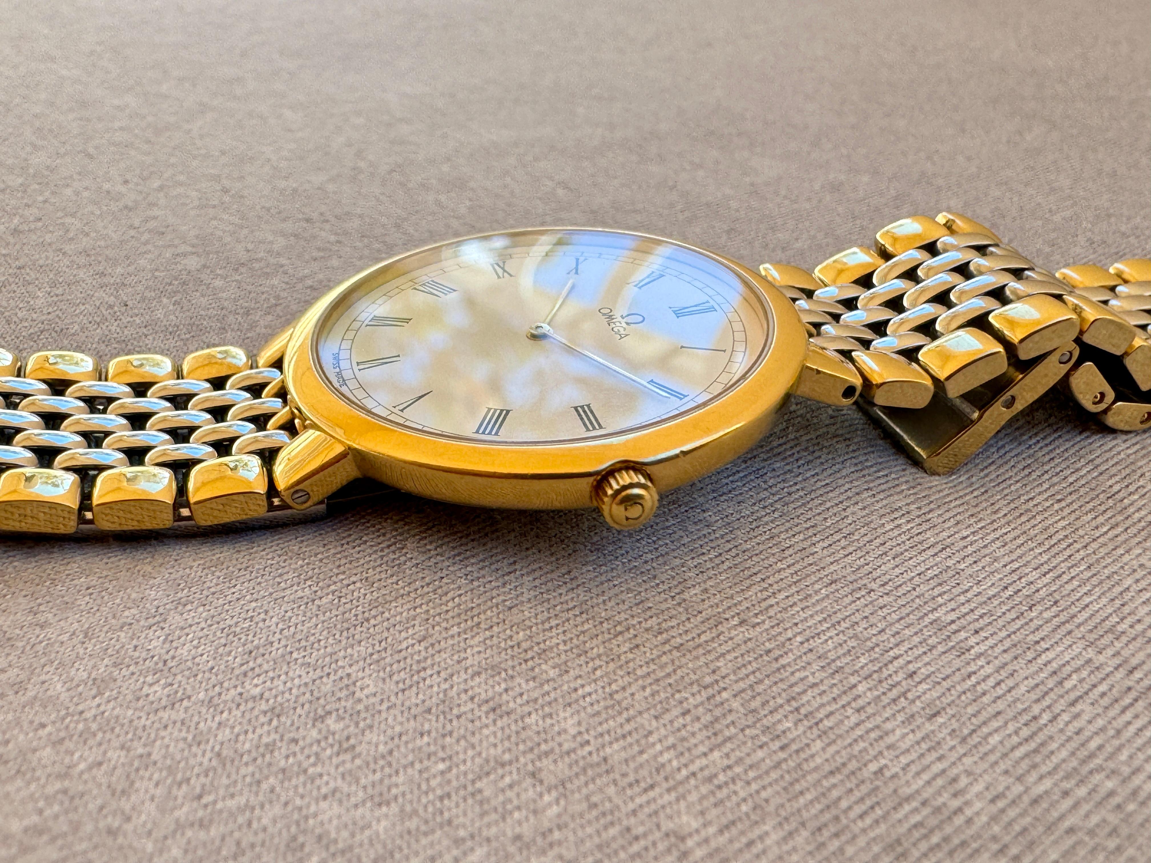 Reloj Omega De Ville Blanco Esfera Romana Fecha en venta 4