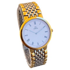 Omega De Ville White Roman Dial Date Watch