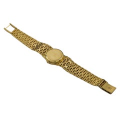 Omega De Ville Women's Hand Winding Vintage Watch 18 Karat Yellow Gold