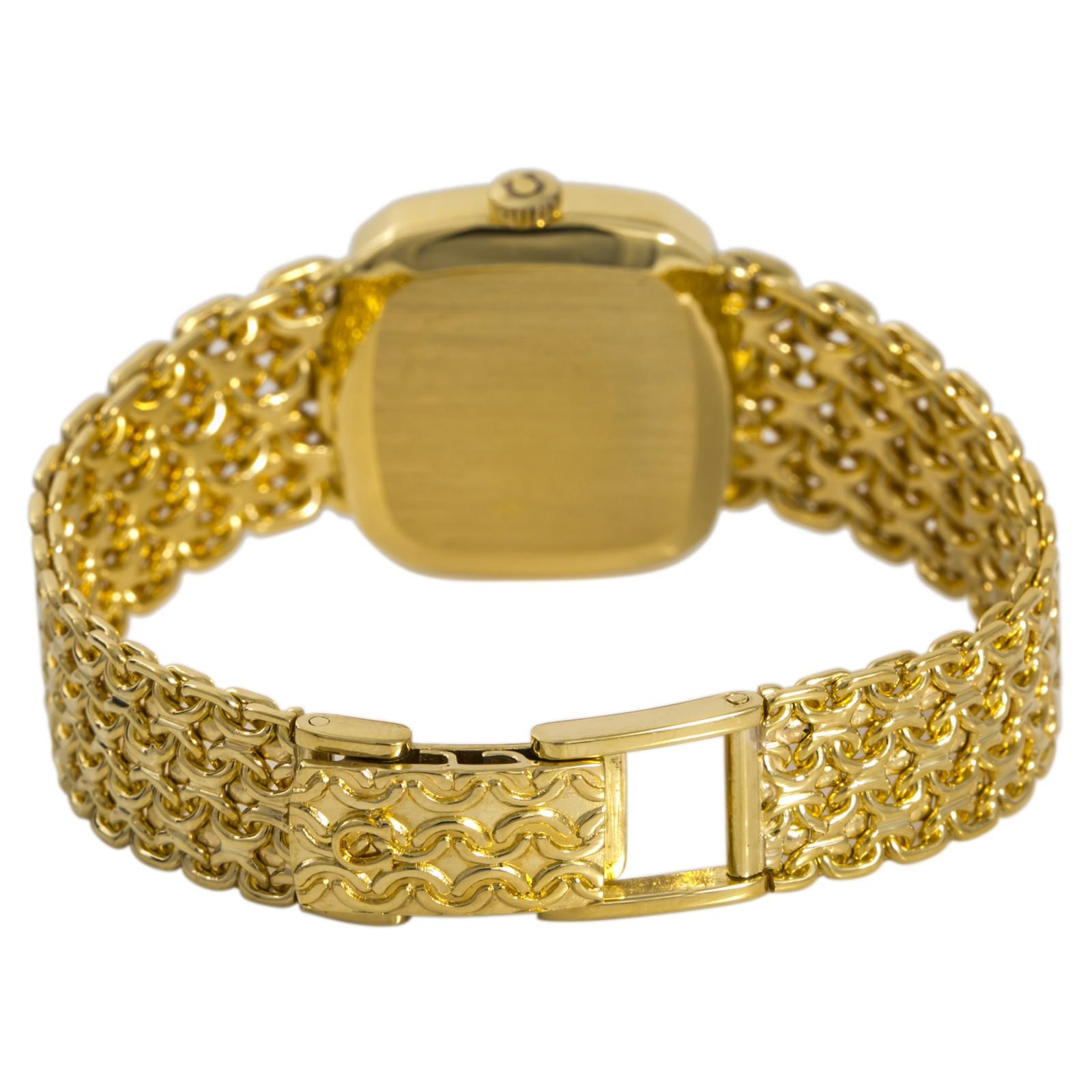 omega deville 18k gold vintage