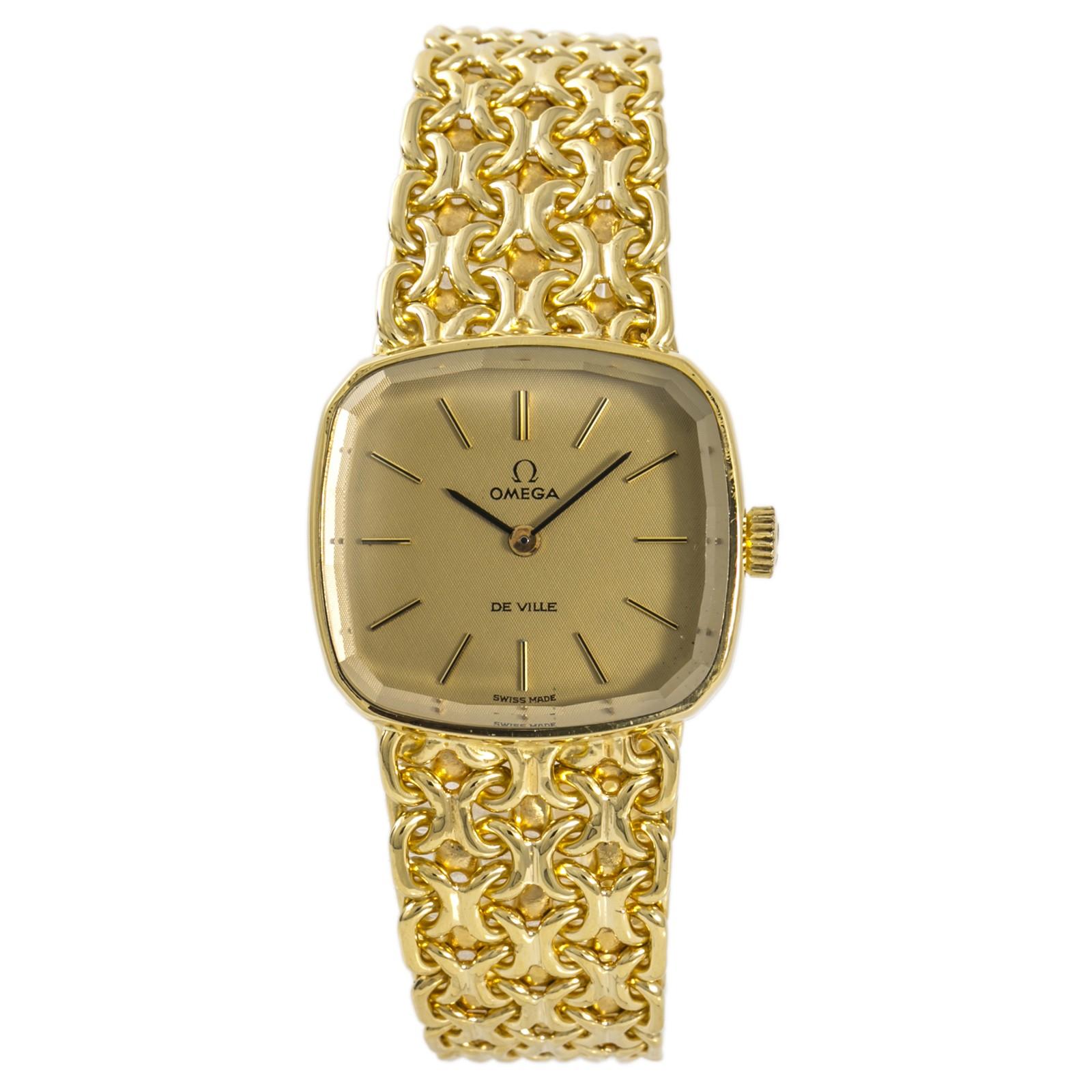vintage omega gold watch ladies