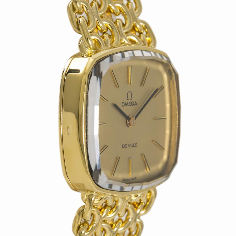 omega deville ladies gold watch