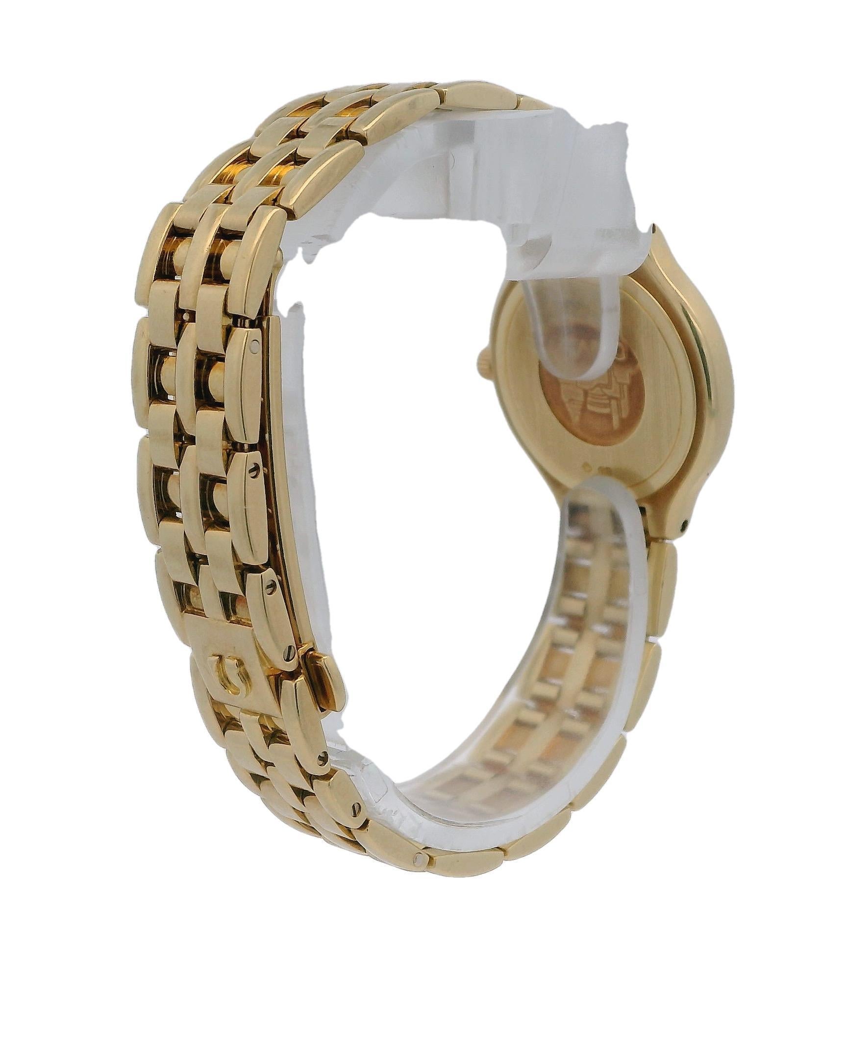 Omega DeVille 18K Yellow Gold Ladies Watch For Sale 2