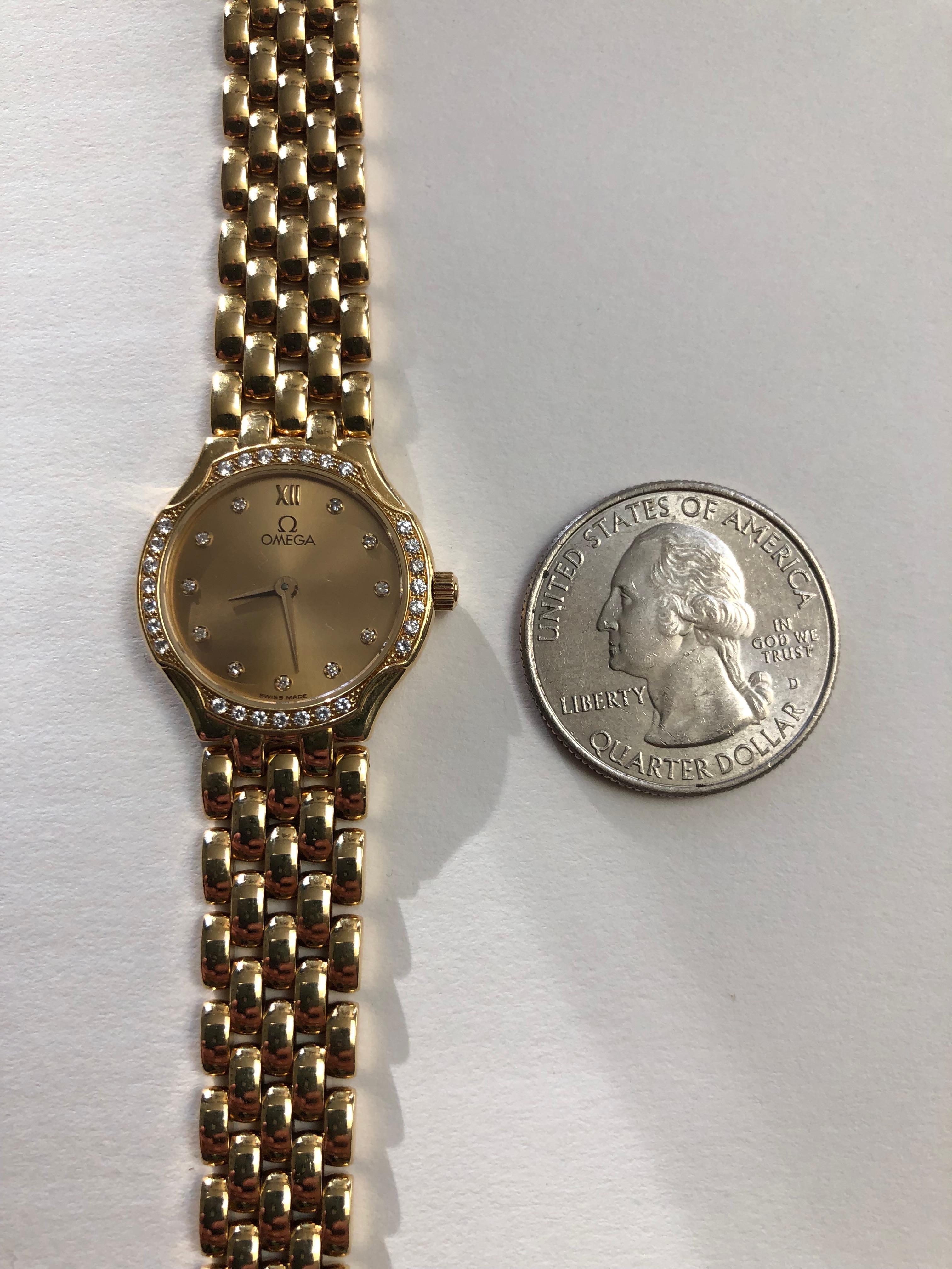 accurate quartz watch 22k gold