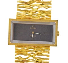 Omega DeVille 1970s Gold Watch Bracelet