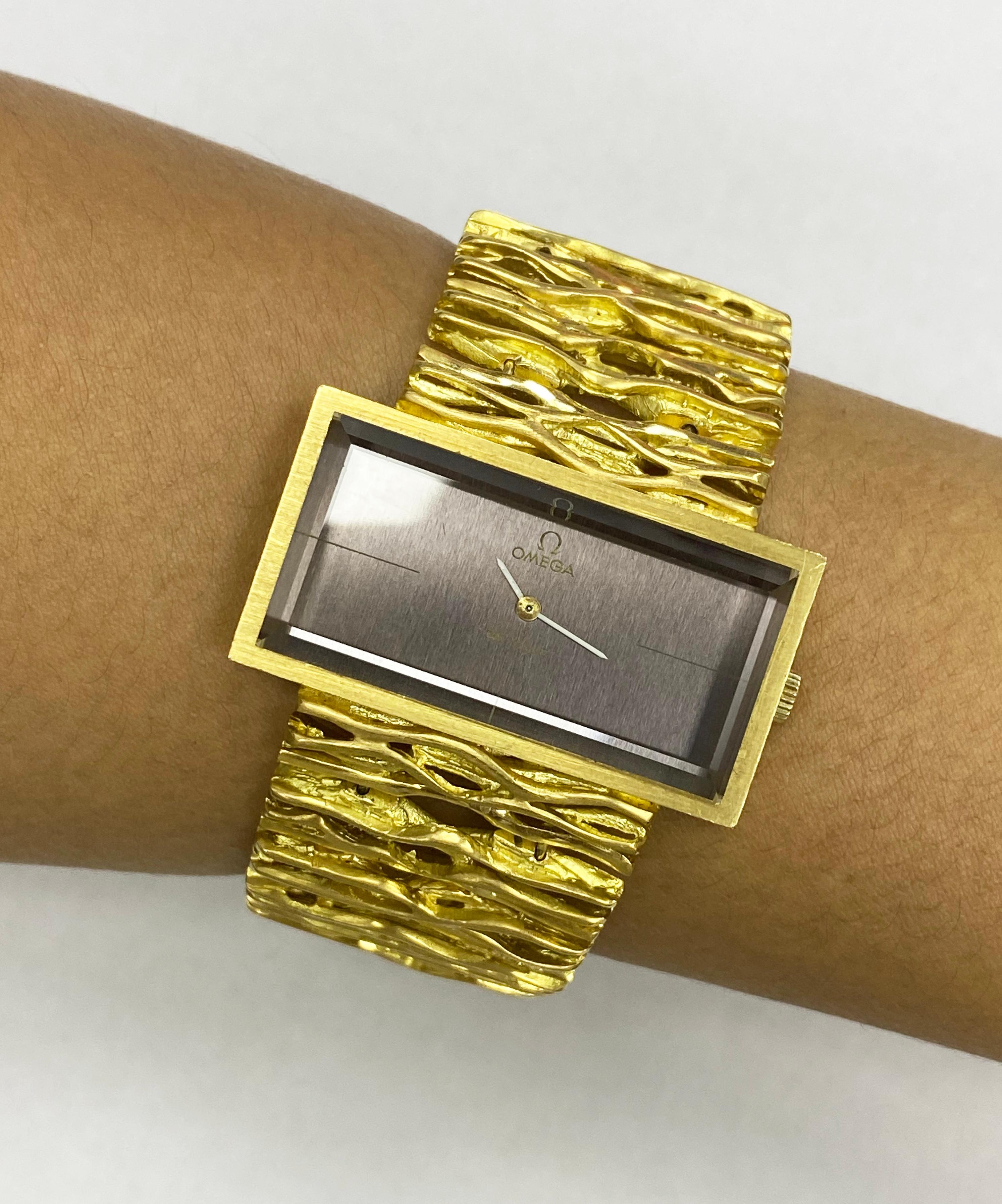 Women's Omega DeVille 1970s Gold Watch Bracelet