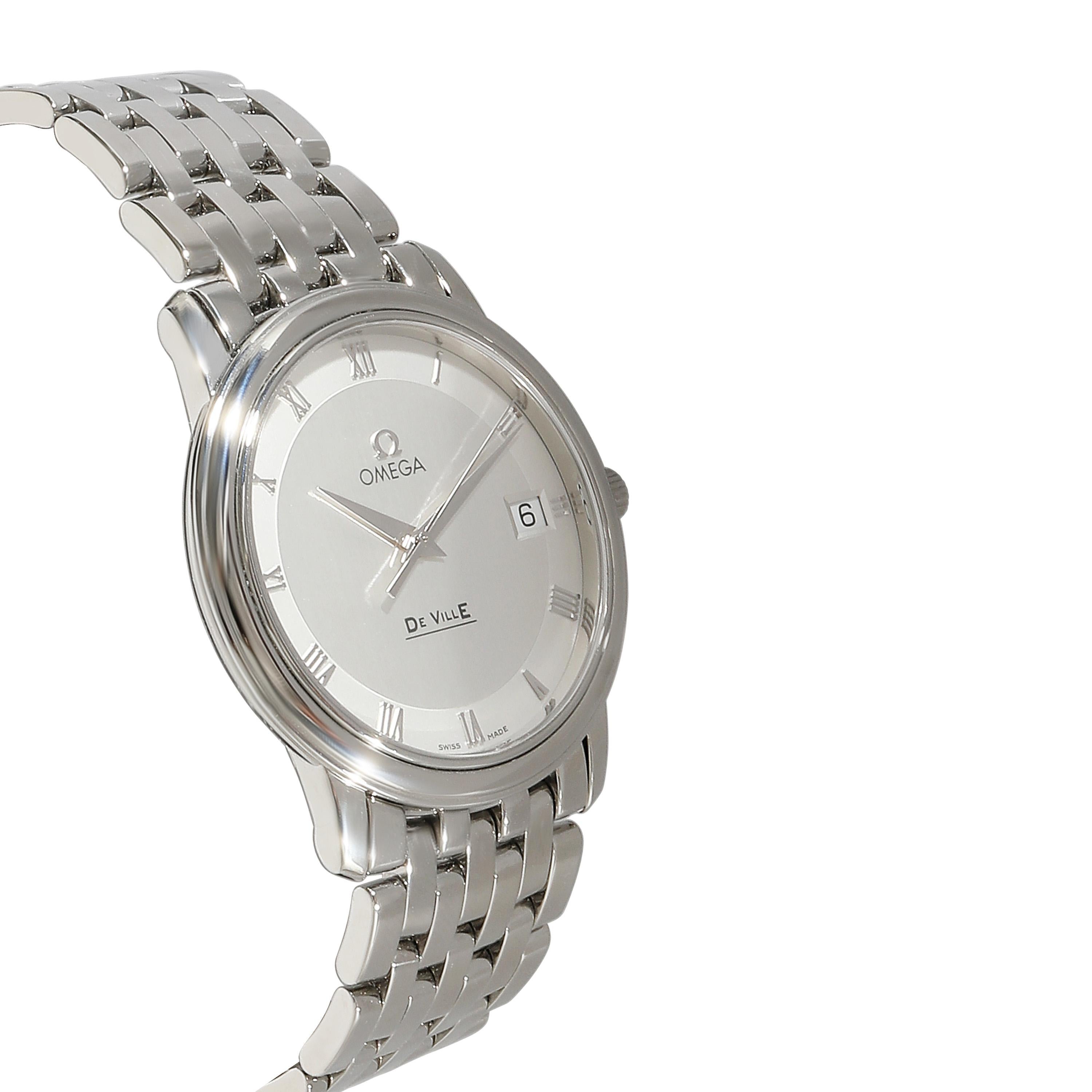 Omega DeVille 4510.33 Unisex Watch in  Stainless Steel In Excellent Condition For Sale In New York, NY