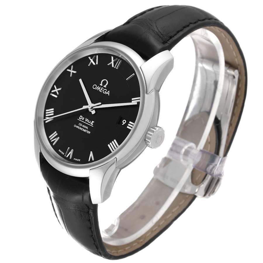 Omega DeVille Herrenuhr mit schwarzem Zifferblatt 431.10.41.21.01.001 im Angebot 1