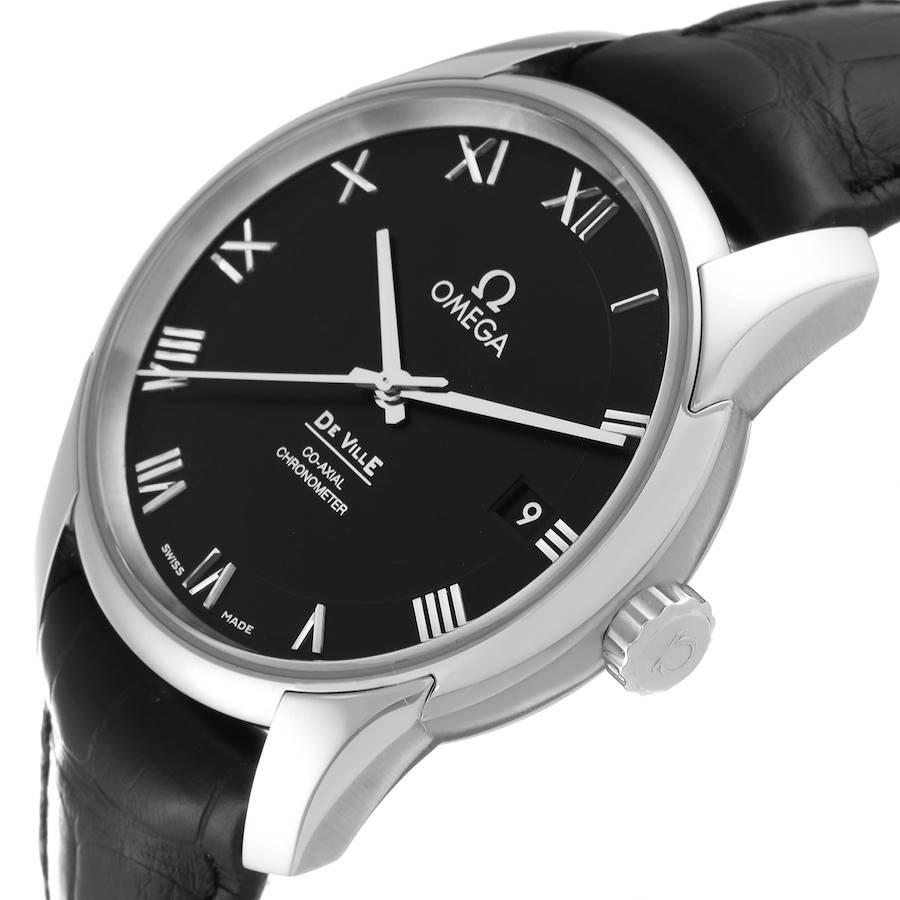 Omega DeVille Herrenuhr mit schwarzem Zifferblatt 431.10.41.21.01.001 im Angebot 2