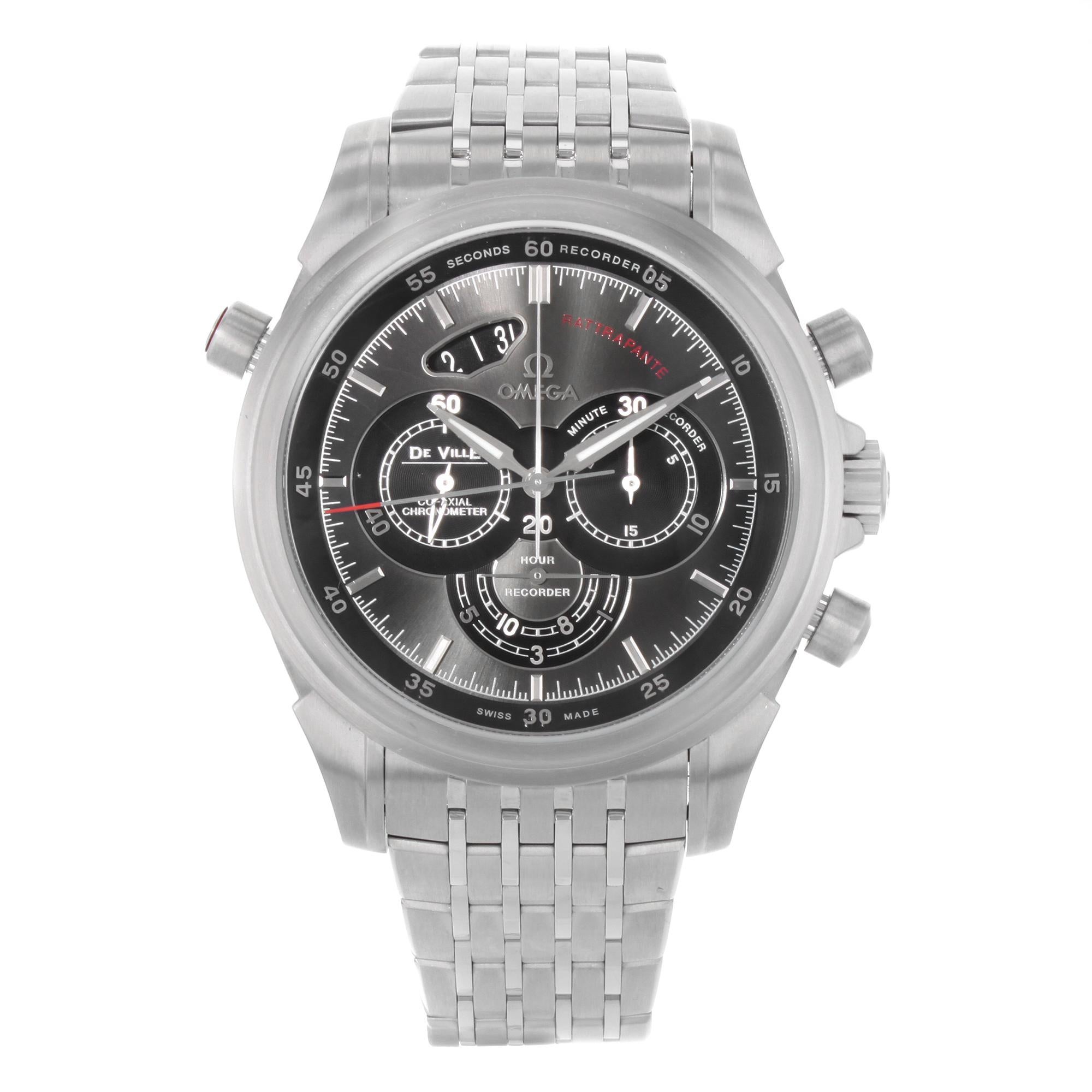 Omega DeVille Black Dial Steel Automatic Watch 422.10.44.51.06.001 Unworn Box