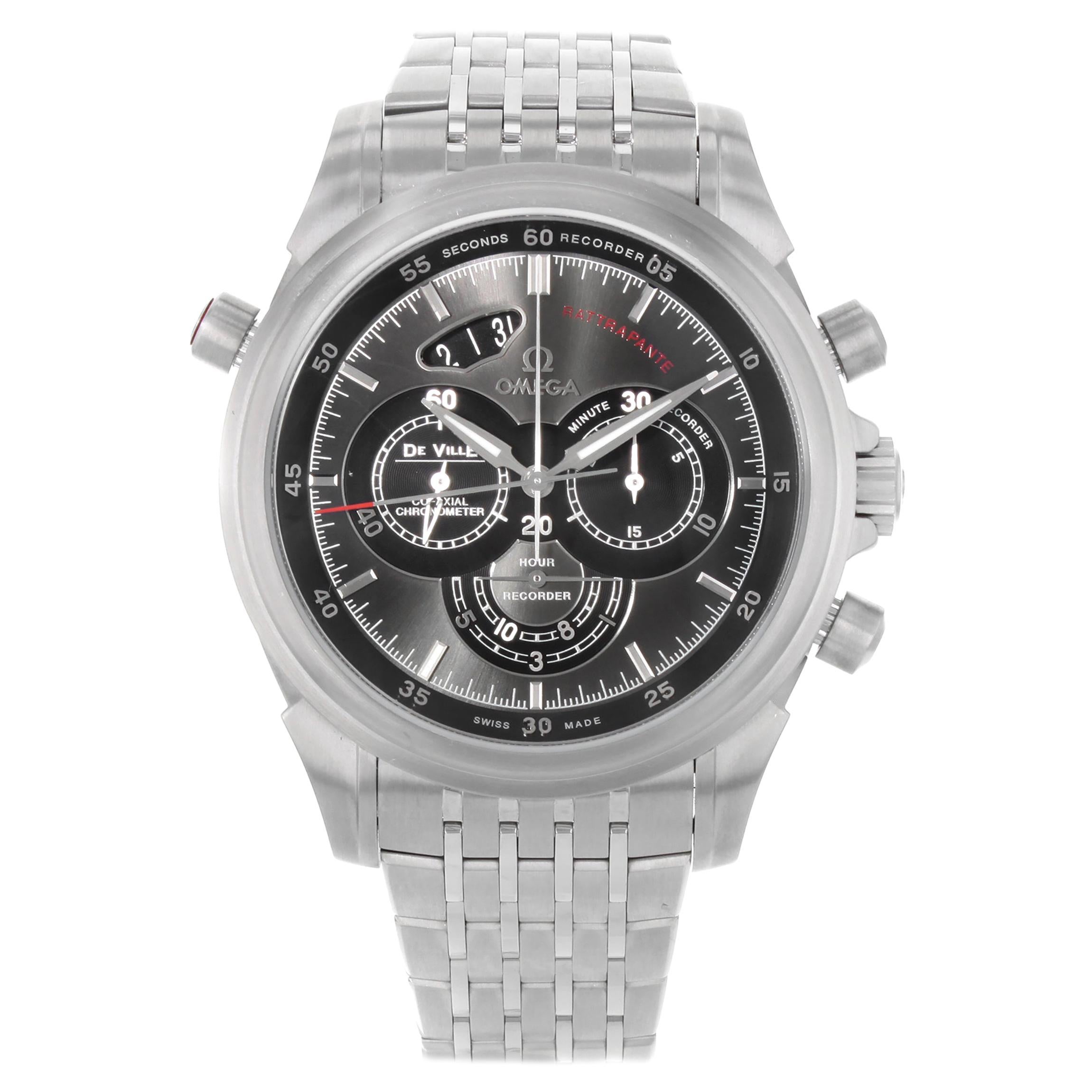 Omega DeVille Chronograph Steel Grey Dial Automatic Watch 422.10.44.51.06.001