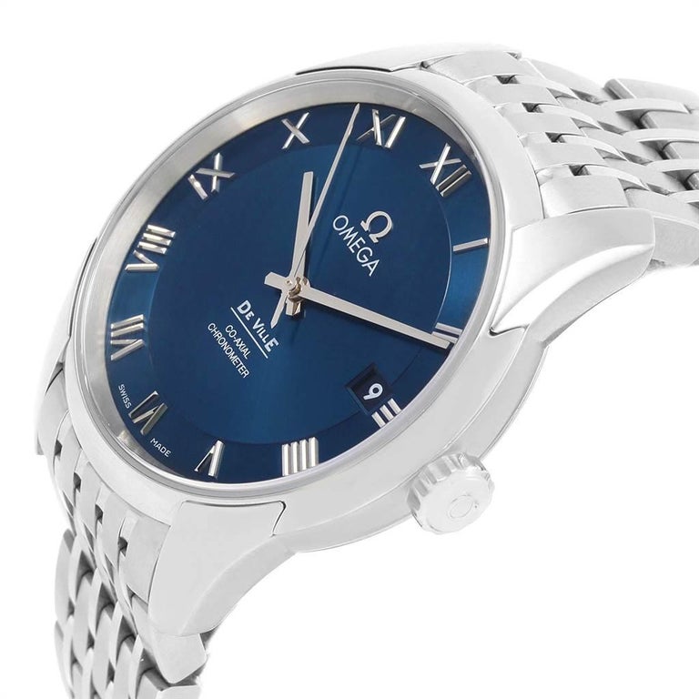 Omega Deville Co-Axial Blue Dial Watch 431.10.41.21.03.001 Unworn For ...
