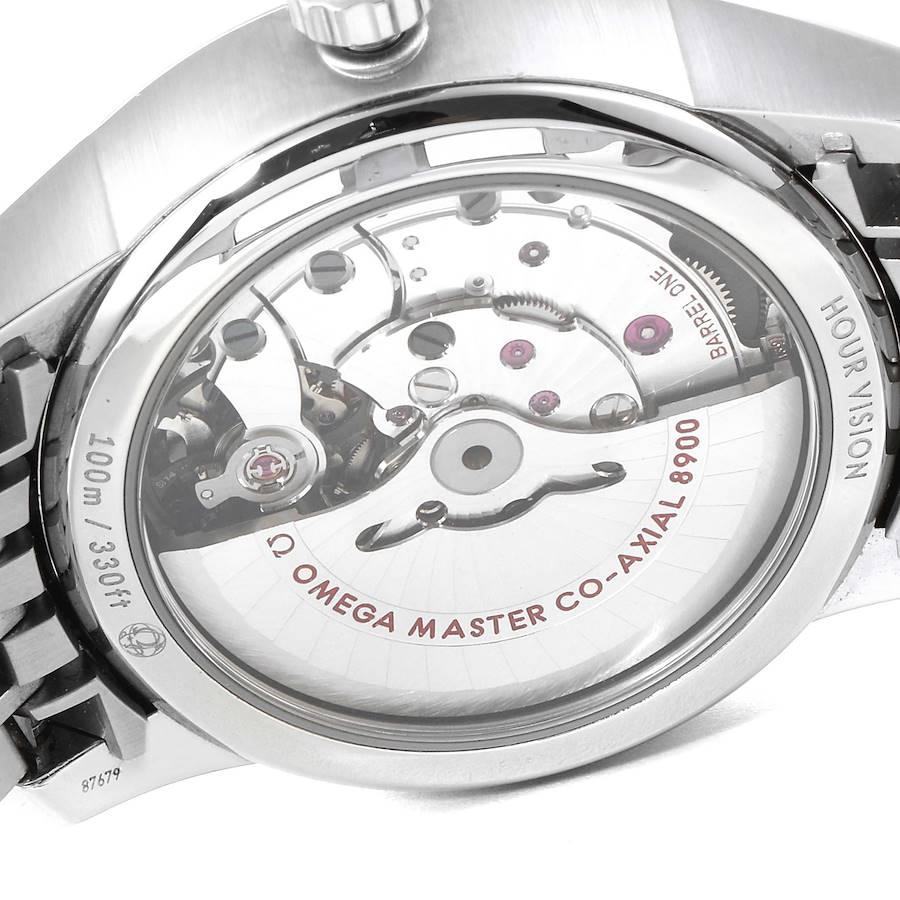 Omega DeVille Co-Axial Silver Dial Watch 433.10.41.21.02.001 Box Card In Excellent Condition In Atlanta, GA
