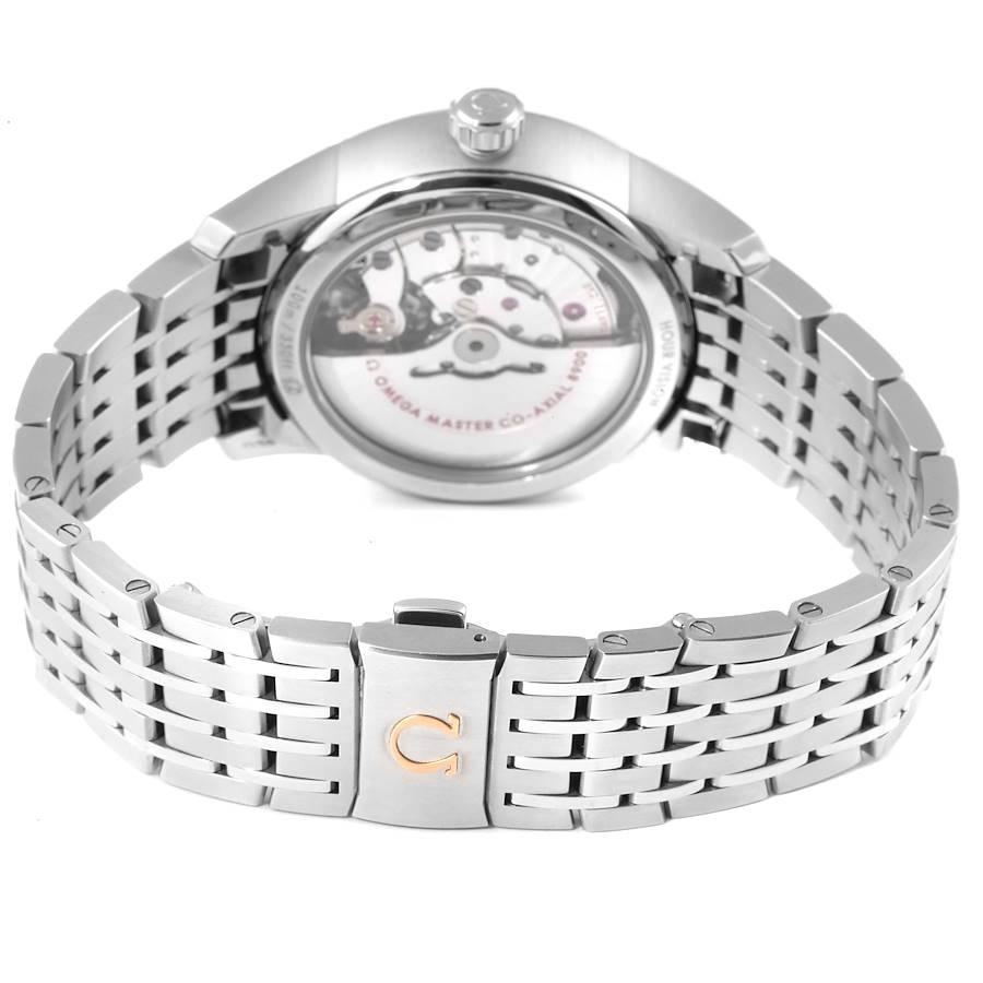 Men's Omega DeVille Co-Axial Silver Dial Watch 433.10.41.21.02.001 Box Card