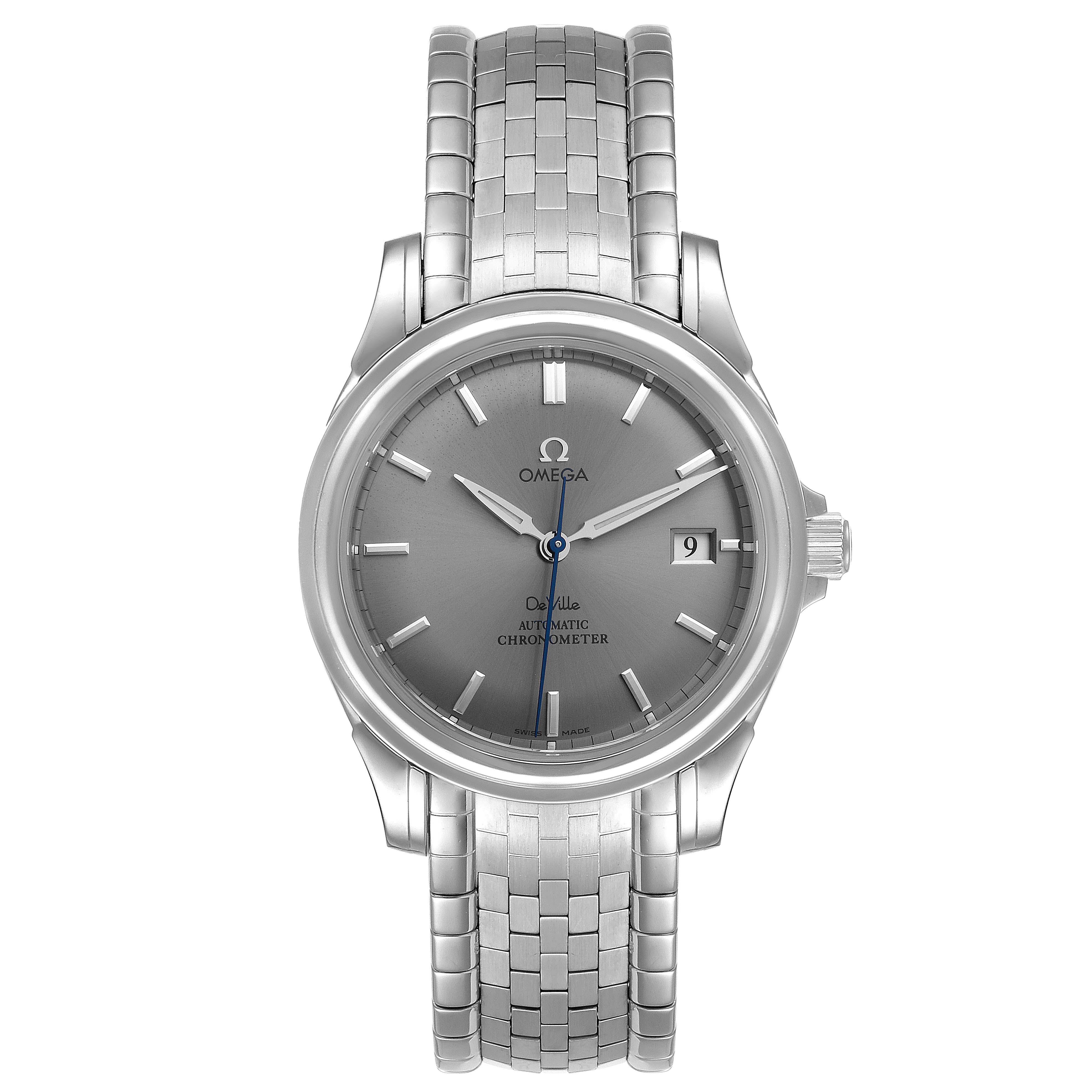 Omega DeVille Co-Axial Chronometer Stahl-Herrenuhr 4531.40,00 Karten im Zustand „Hervorragend“ im Angebot in Atlanta, GA