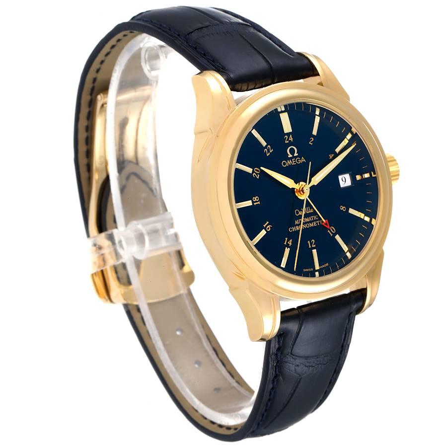 Omega Omega DeVille Co-Axial Chronometer Gelbgold Uhr 4633.80.00 Box Card im Zustand „Hervorragend“ im Angebot in Atlanta, GA