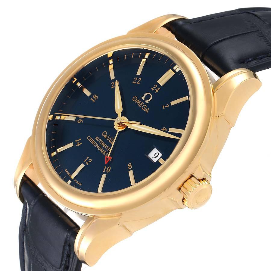 Omega Omega DeVille Co-Axial Chronometer Gelbgold Uhr 4633.80.00 Box Card im Angebot 1