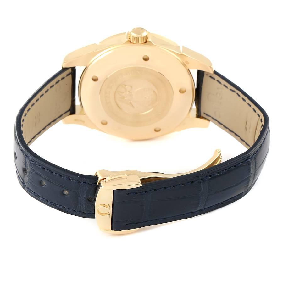 Omega Omega DeVille Co-Axial Chronometer Gelbgold Uhr 4633.80.00 Box Card im Angebot 3