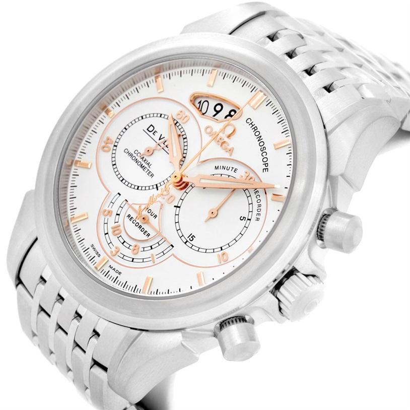 Omega DeVille Co-Axial Chronoscope Watch 422.10.41.50.04.001 Unworn 3