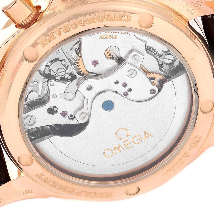 Omega DeVille Co-Axial Rose Gold Diamond Ladies Watch 4677.60.37 In Good Condition In Atlanta, GA