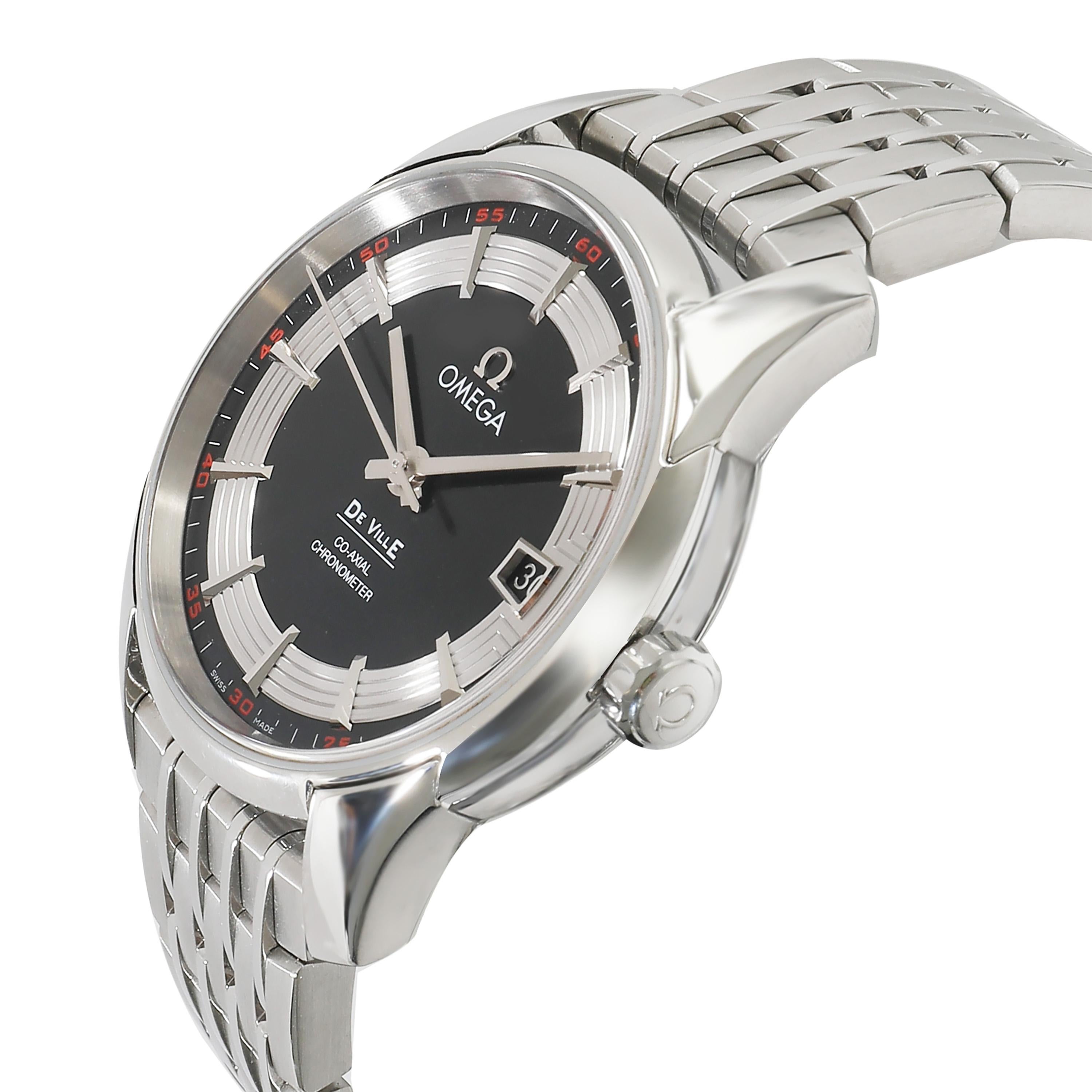 Omega DeVille Hour Vision 431.30.41.21.01.001 Herrenuhr in  Rostfreier Stahl im Zustand „Hervorragend“ in New York, NY