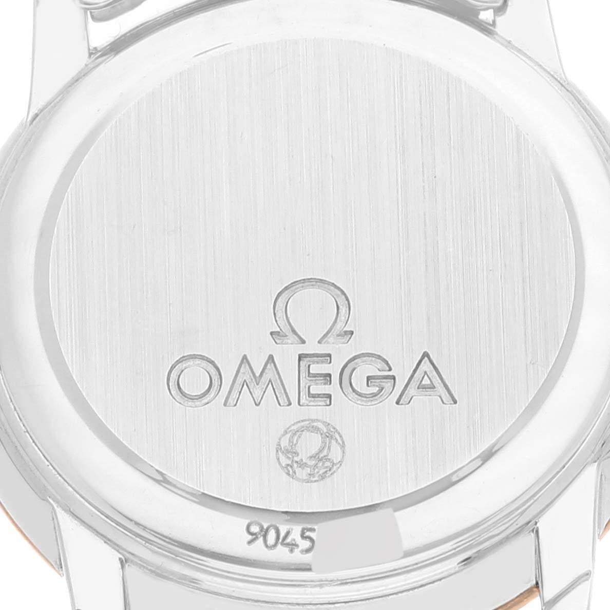 Omega DeVille MOP Diamond Steel Yellow Gold Ladies Watch 4375.75.00 Card 2